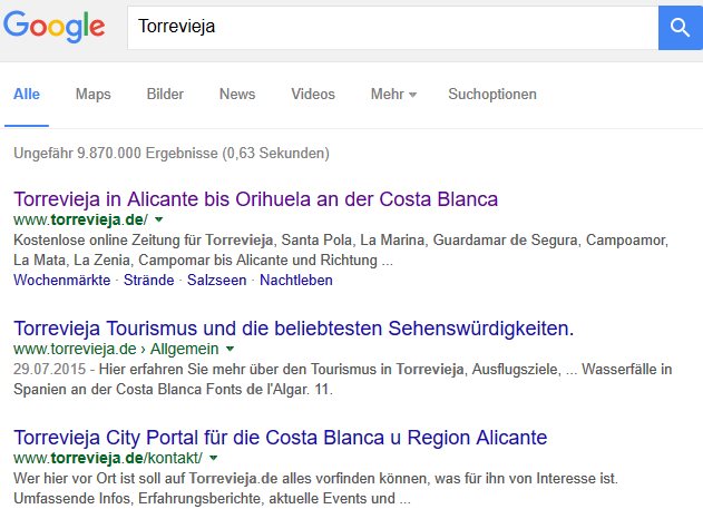 Torrevieja bei Google