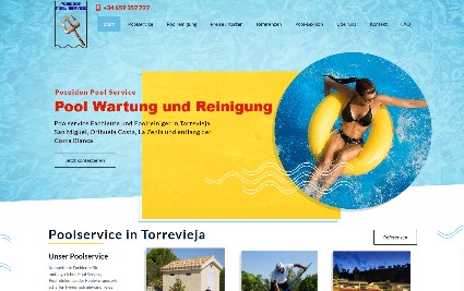 Webseite Poolreinigung